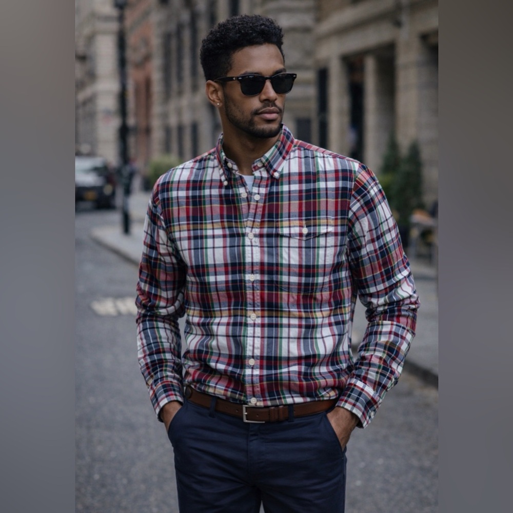 Brooks Brothers Red and Blue Plaid Shirt